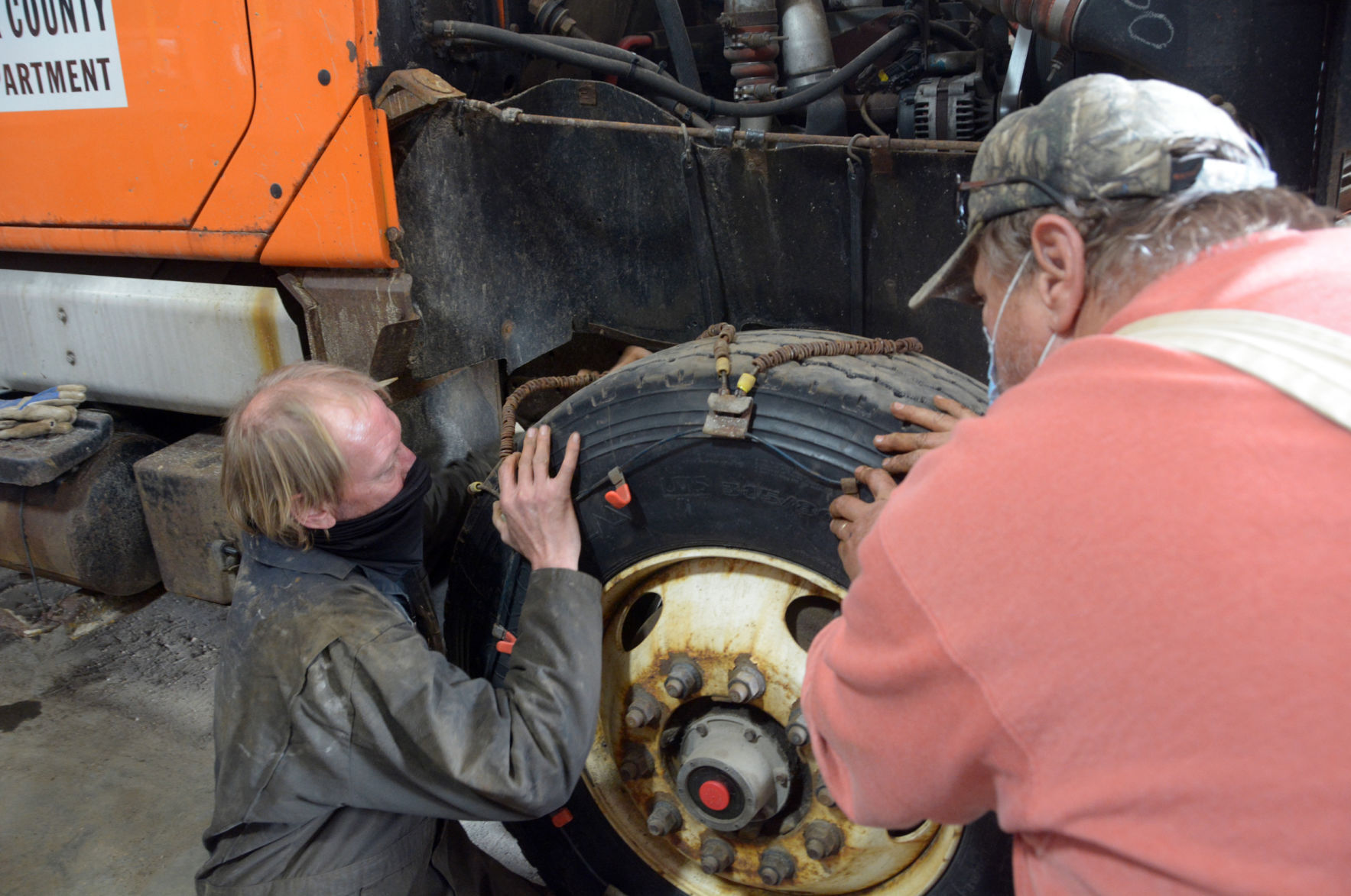 Sauk County Highway workers